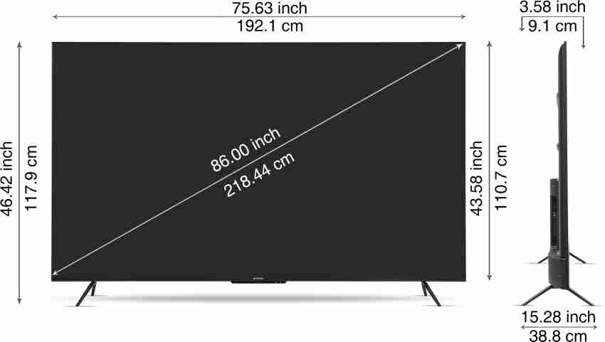 Sansui 218 cm (86 inch) Ultra HD (4K) LED Smart Android TV 2023 