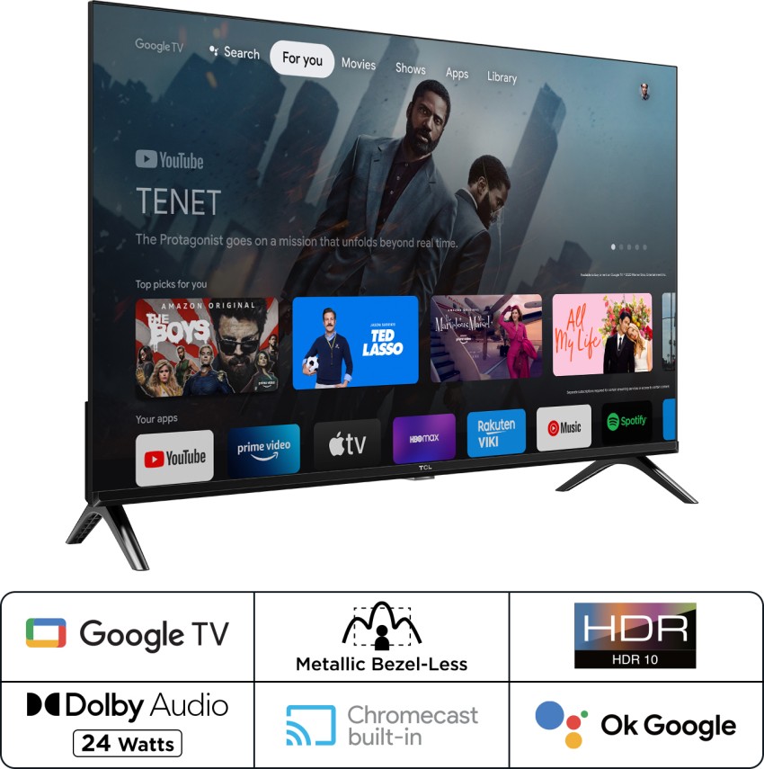 4S inteligente Original, TV LED Full HD de 32 pulgadas, Android 8