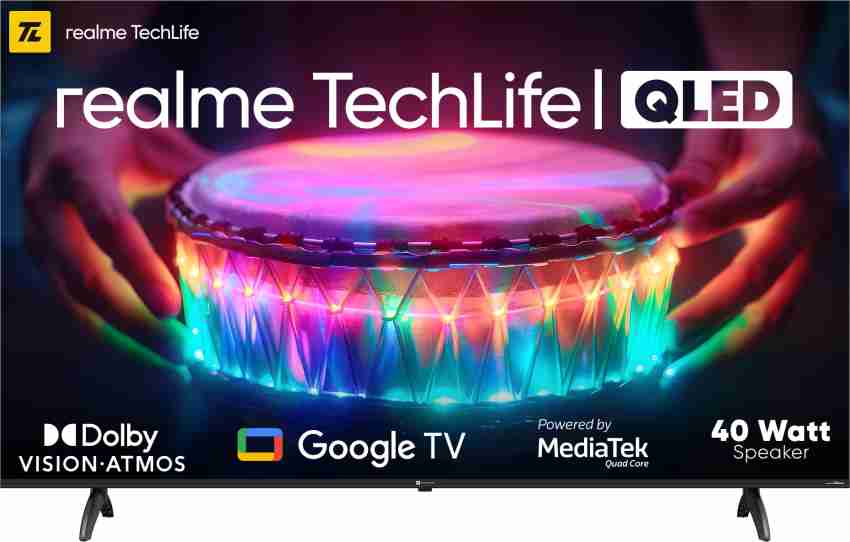 realme TechLife CineSonic Q 140 cm (55 inch) QLED Ultra HD (4K) Smart  Google TV Online at best Prices In India