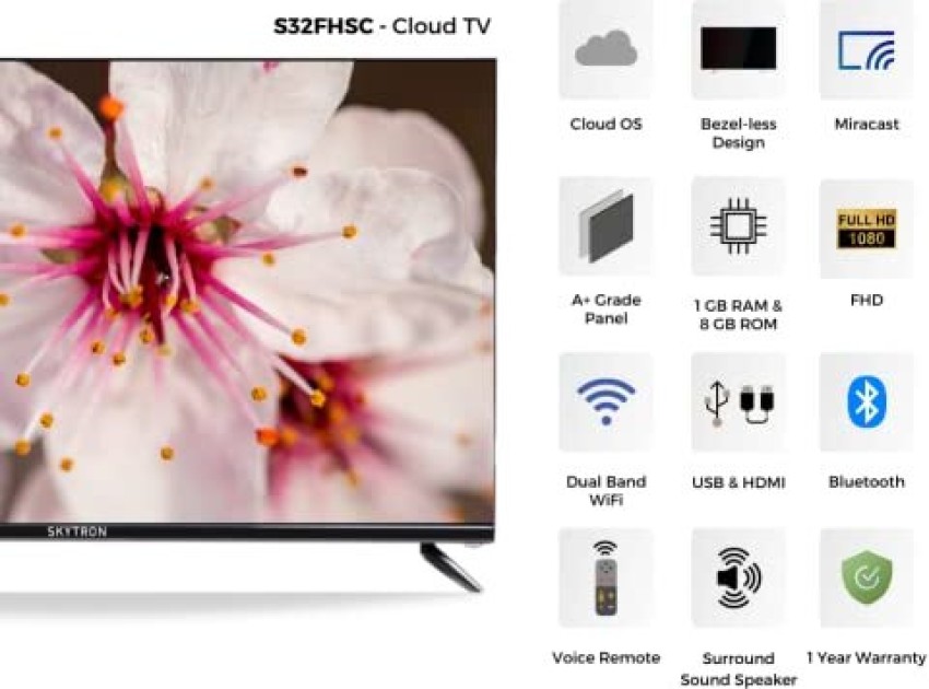 Skytron Black S40FHSA 40 Inch Smart LED TV, Plastic at Rs 14499/piece in  Ahmedabad