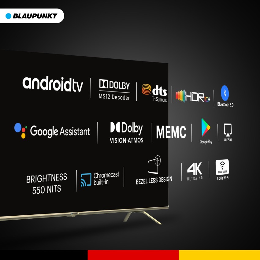 Blaupunkt Cyber Sound 164 cm (65 inch) Ultra HD (4K) LED Smart Android TV  with Dolby Atmos & Dolby Vision