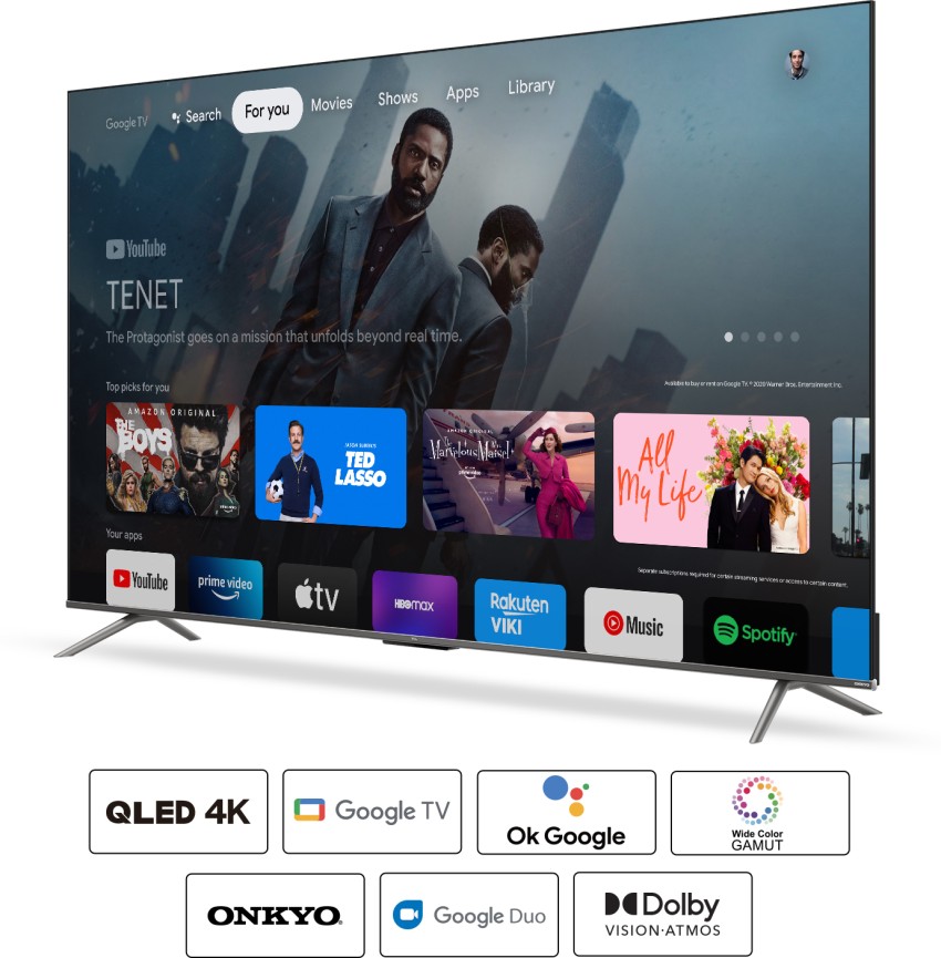 Buy TCL 109 cm (43 inch) 2Yr Warranty Ultra HD (4K) QLED Smart TV, 43C635  Online at Best Prices in India - JioMart.