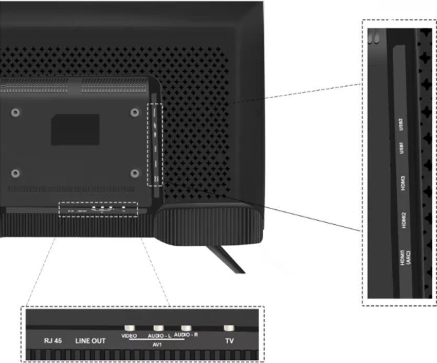 Dyanora Sigma 80 cm (32 inch) HD Ready LED Smart Linux TV with 30 Watt Box  Speakers & Bezel-Less Design (DY-LD32H4S) - Dyanora LED TV