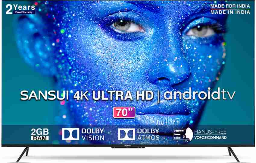 Sansui 178 cm (70 inch) Ultra HD (4K) LED Smart Android TV Online  