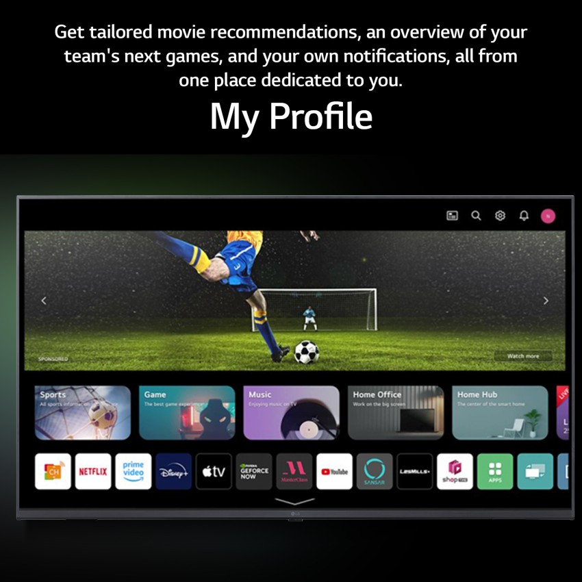 Tv LG UHD 4K 43 43UP7500 AI Smart TV - Unica — Corner