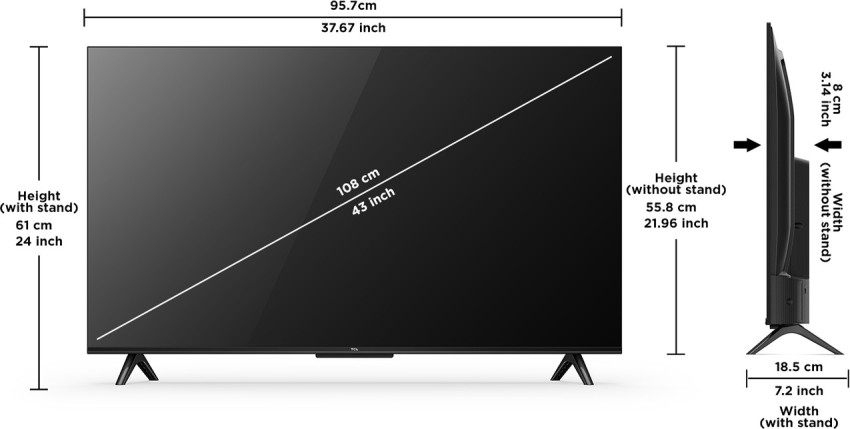 TCL - TCL Smart TV 43 Pulgadas LED 43P635 UHD GoogleTV
