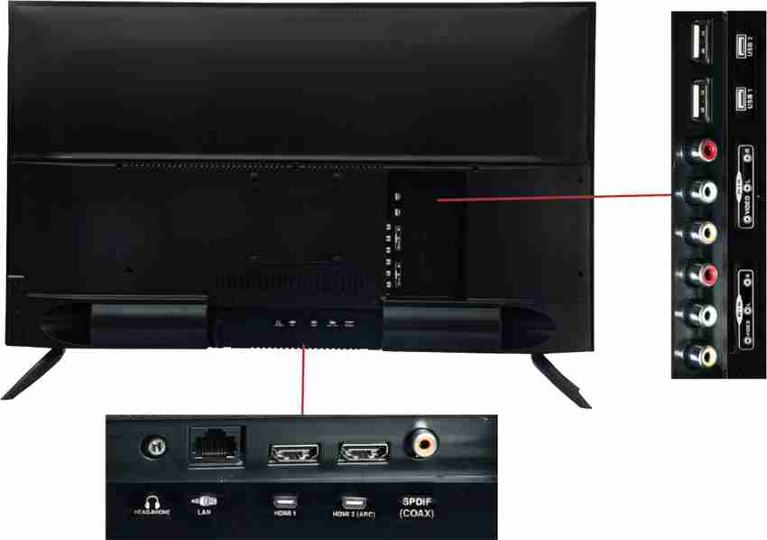 QVA 80 cm (32 inch) HD Ready LED Smart Android TV with with voice ...