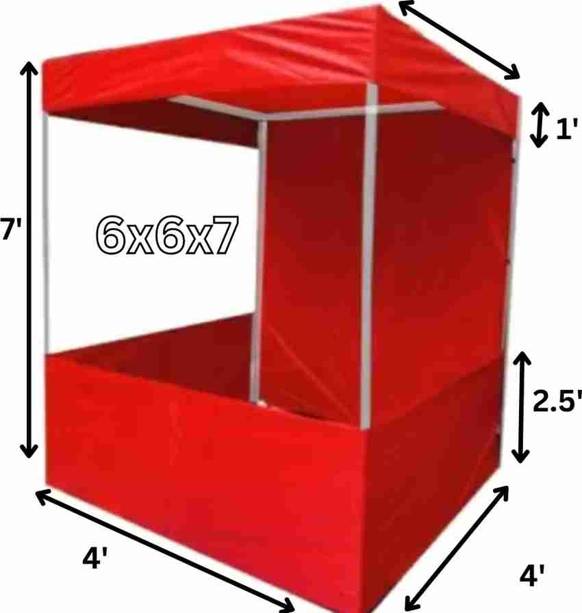Bharti Flex Board Canopy Tent with Blue Tetron Cloth for