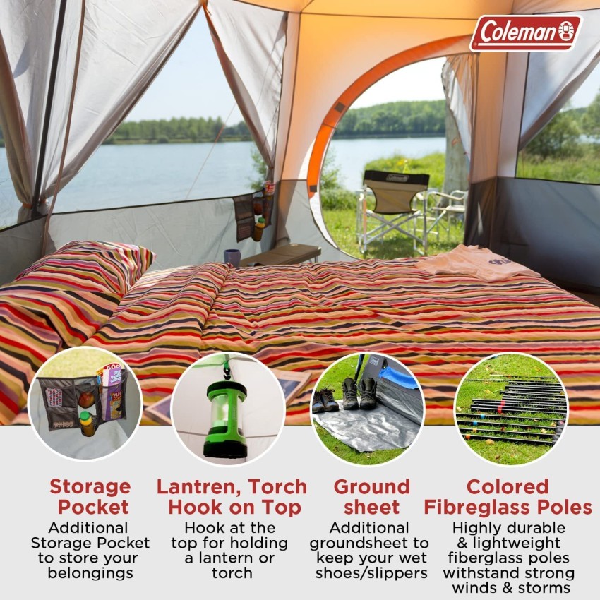 Amazon.com : Coleman Palmetto Cool-Weather Sleeping Bag and Coleman Sundome  4-Person Tent Bundle : Sports & Outdoors