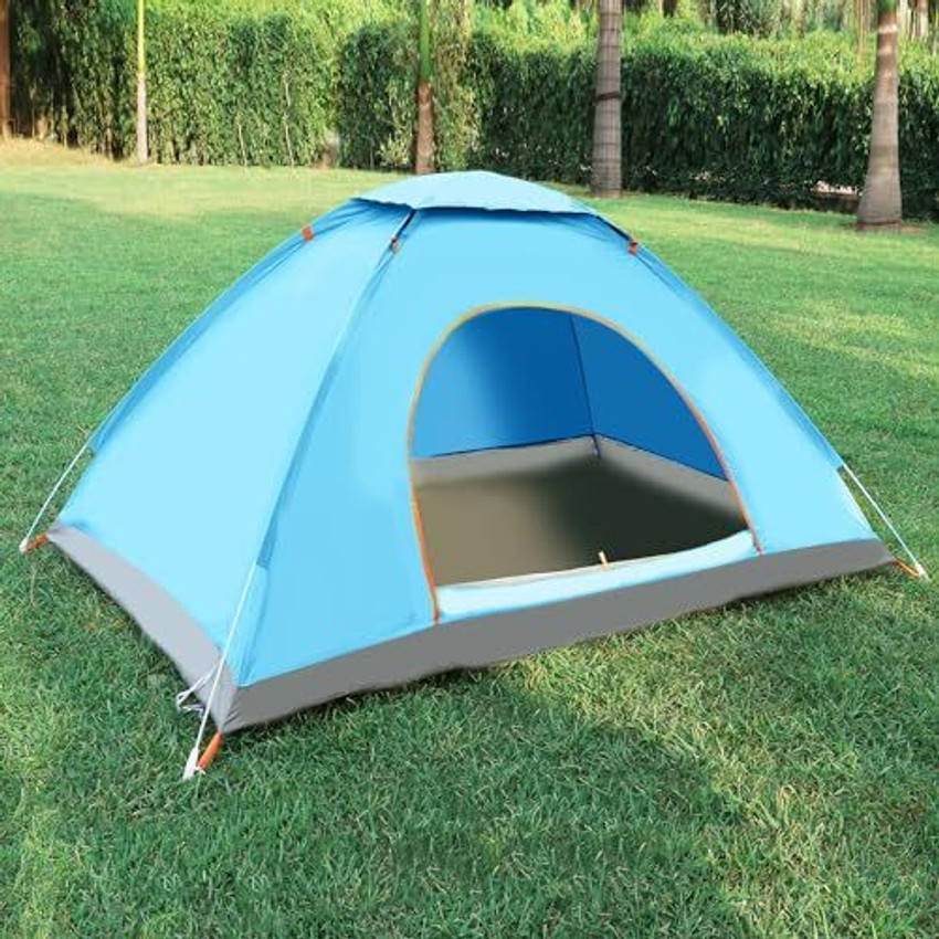 Hacer Camping Automatic Tent for 2 Doors Fabric Lightweight Waterproof Tent For 3 to 4 Persons Suitable for Hiking Buy Hacer Camping Automatic Tent for 2 Doors Fabric Lightweight Waterproof