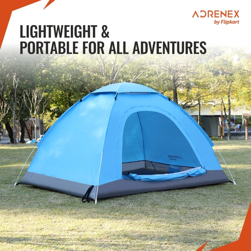 Adrenex by Flipkart Adrenex Portable Camping Tent with Dome shape Tent -  For Unisex Blue Rs. 1399 - Flipkart