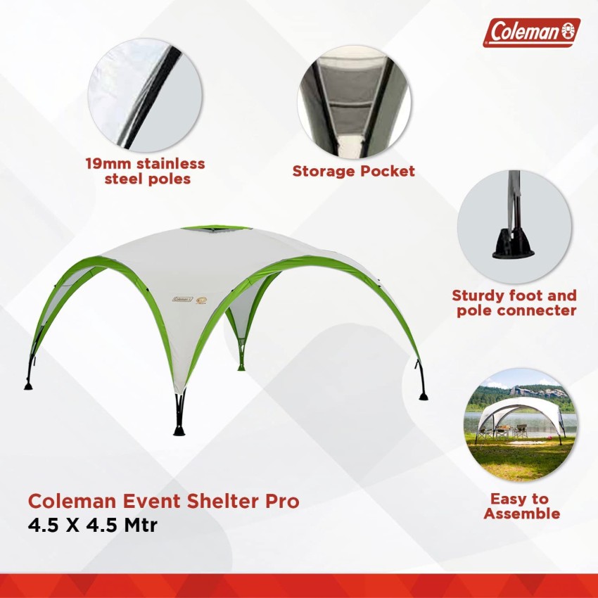 COLEMAN Polyester Event Shelter Pro Tent For 15 x 15 ft Buy COLEMAN Polyester Event Shelter Pro Tent For 15 x 15 ft Online at Best Prices in India Sports Fitness Flipkart