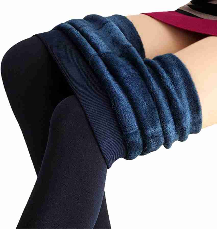 HSR Winter Warm Thermal Fleece Lined Thick Tights Women Slim Fit