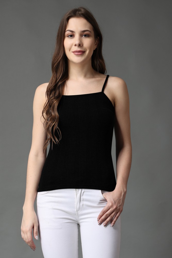 Buy FF Thermal Warmer Spaghetti Top for Women Ultra Soft Sleeveless Scoop  Neck Winter Inner Wear Top Johns Underwear - White, 2XL Online at Best  Prices in India - JioMart.