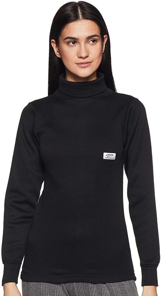Rupa Thermocot Women Angora Thermal Top (Black) Price - Buy Online at Best  Price in India
