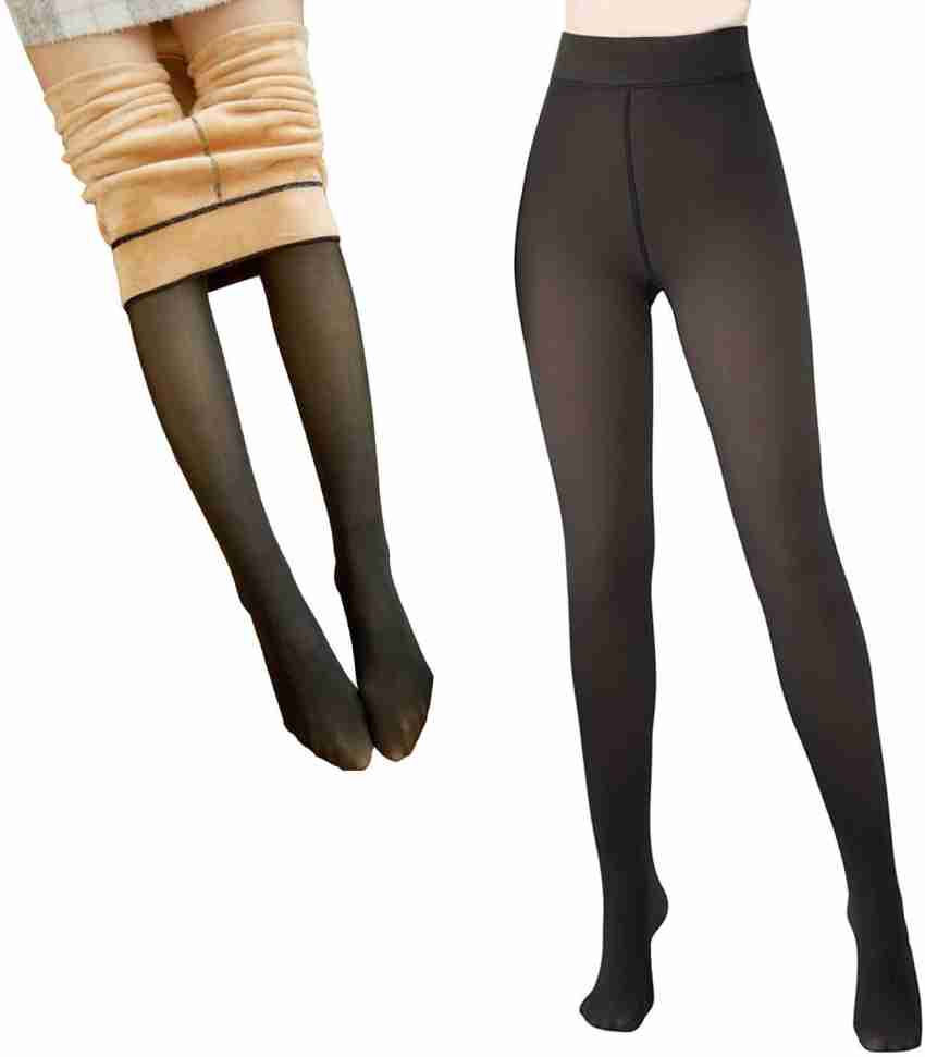 Mitid Fleece Lined Tights Women Leggings Thermal Pantyhose India