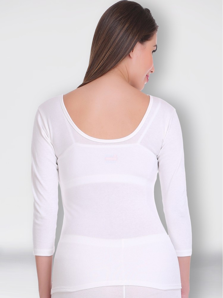 Buy Selfcare Grey Self Design Cotton Blend Thermal Wear Online at