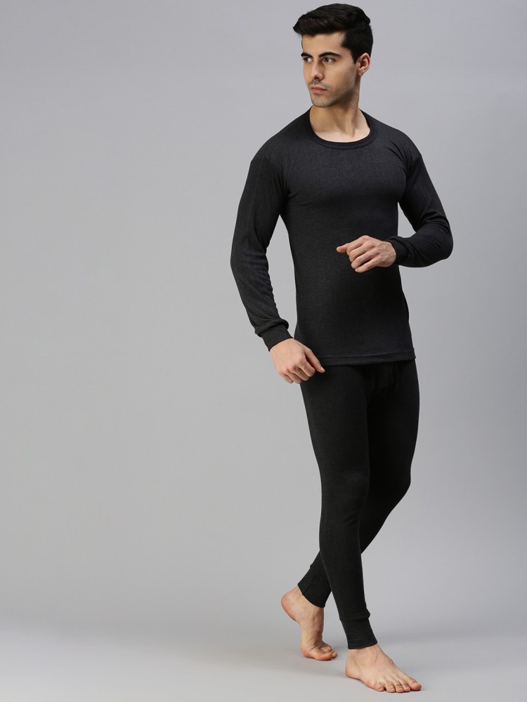 Buy Lux Parker Women's Black Solid Cotton Blend Thermal Set Online at Best  Prices in India - JioMart.