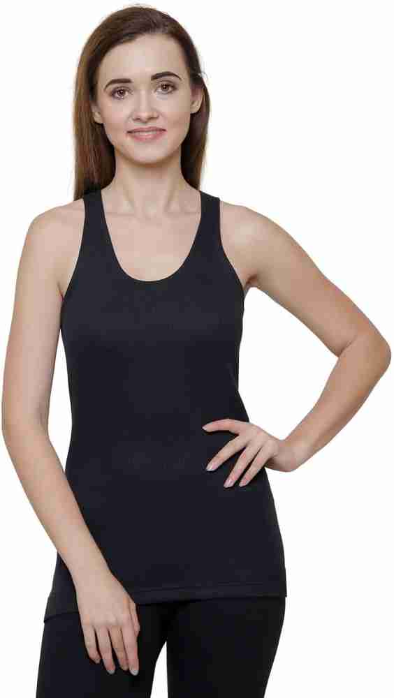 Bodycare Insider Black Solid Thermal Women Top Thermal - Buy