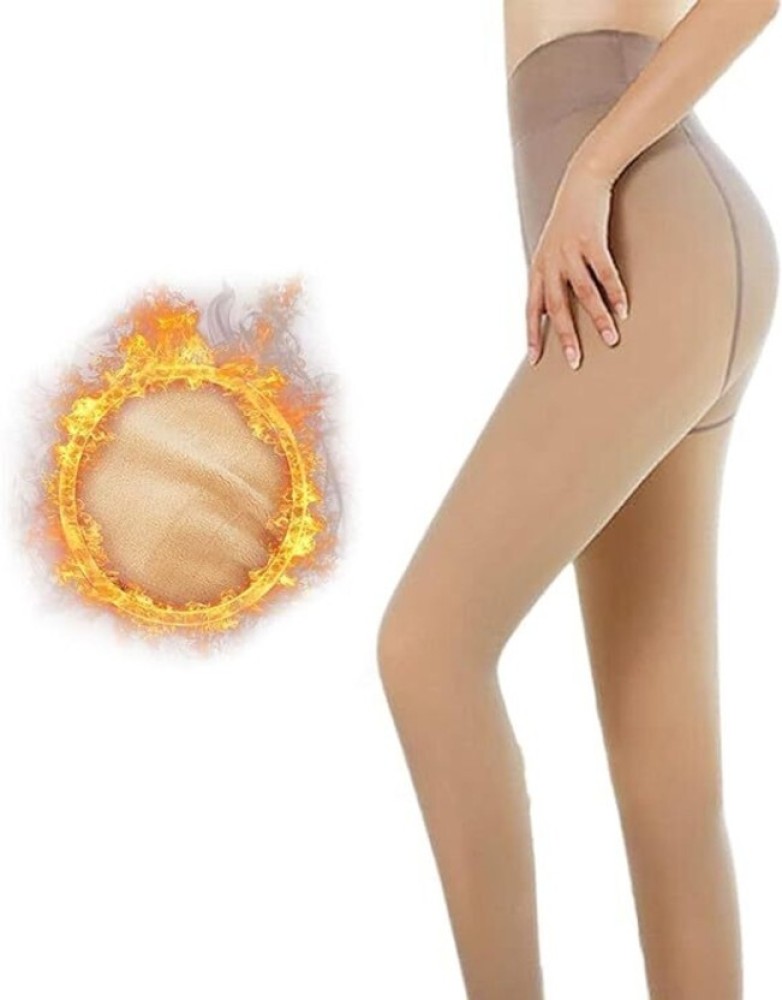Women's Fleece Lined Tights Thermal Pantyhose Leggings