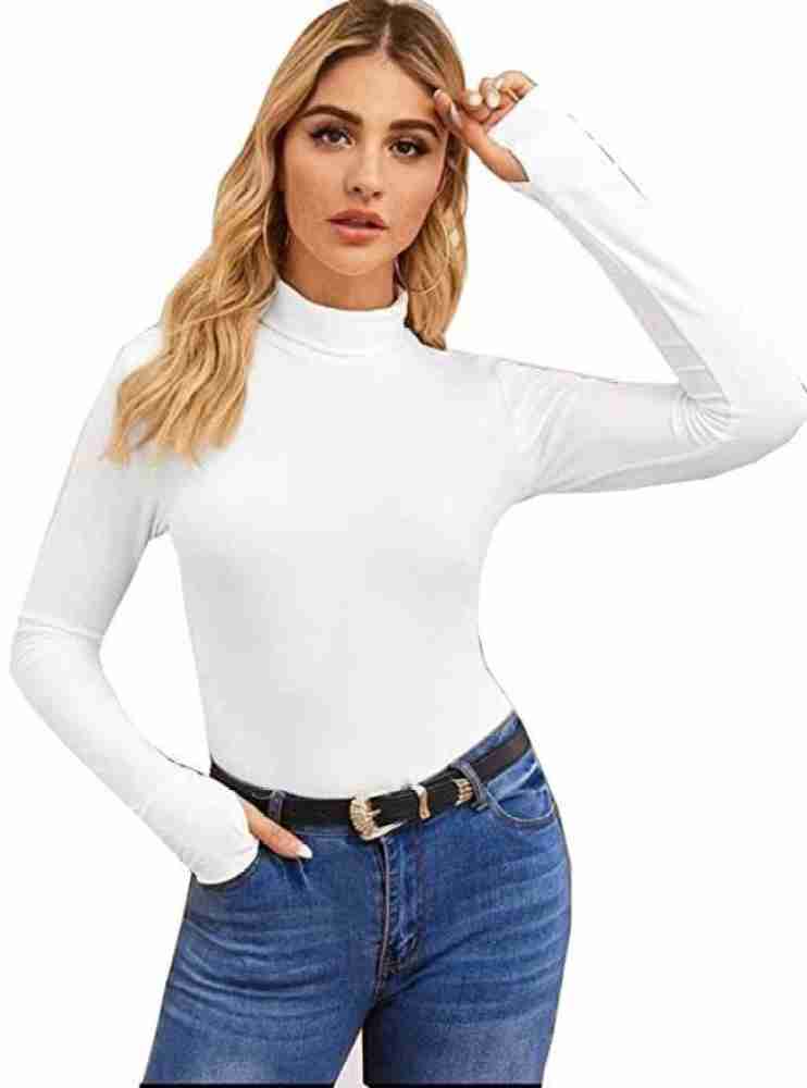 White turtle clearance neck tops