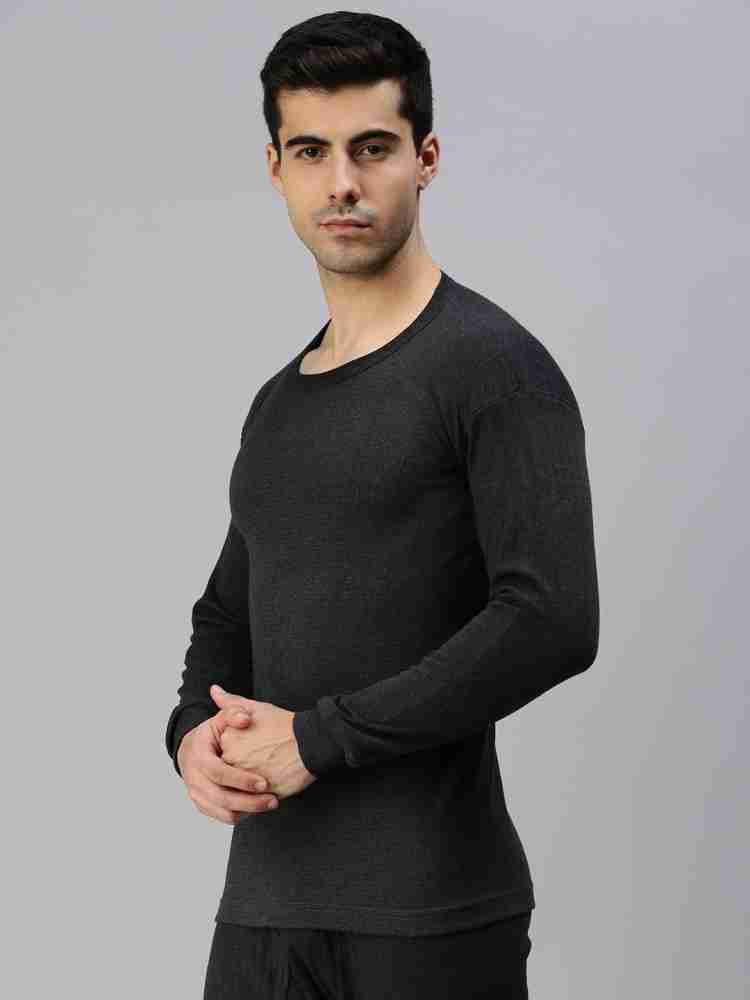 Buy Lux Parker Men's Black Solid Cotton Blend Thermal top. Online at Best  Prices in India - JioMart.