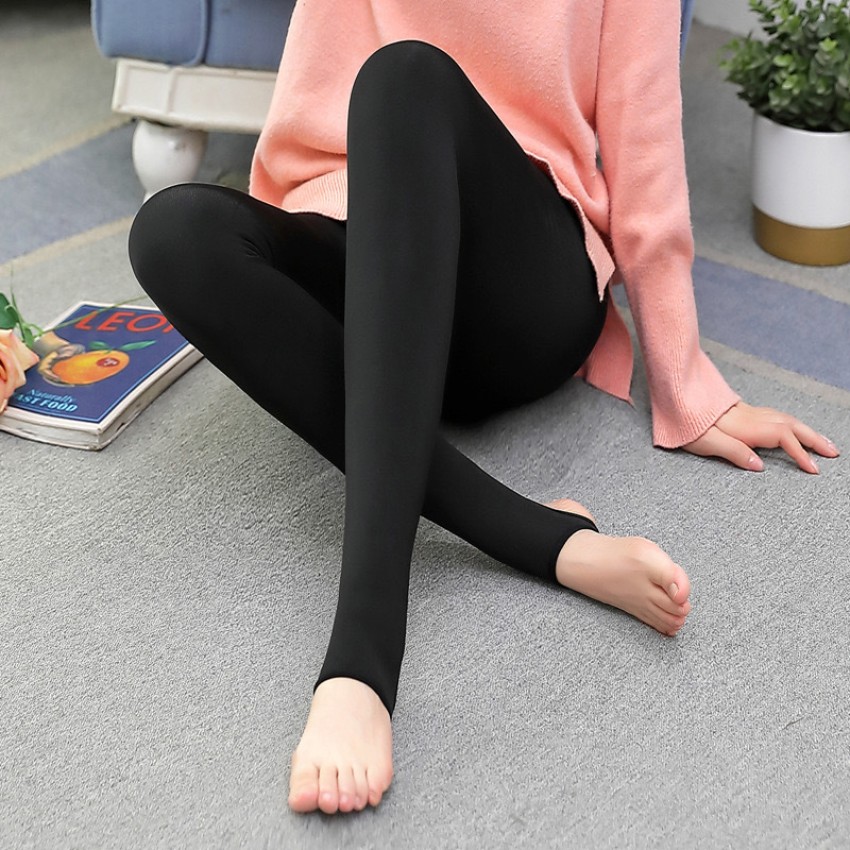 HSR Winter Warm Leggings Women(26 to 34 Waist) Elastic Stretchable Thermal Legging  Pants Fleece Lined Thick Tights (Black) : : Fashion