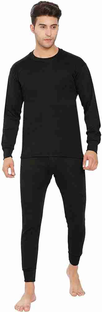 Buy winter wear Men's Oswal Thermal Top (Black, Medium) at