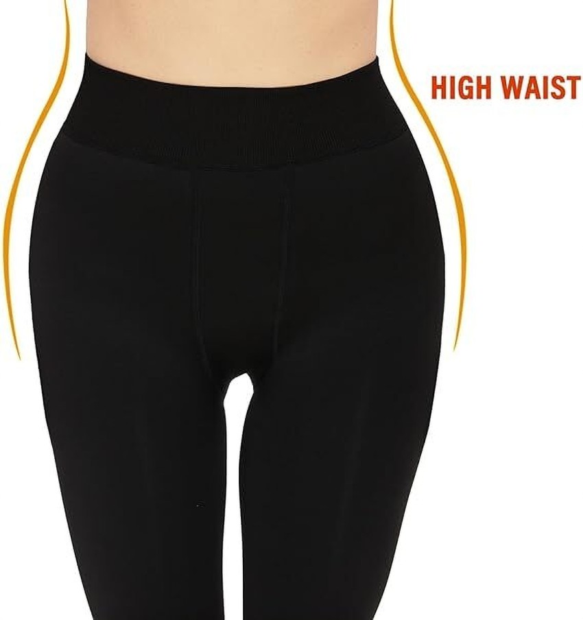 HSR Winter Warm Thermal Fleece Lined Women Leggings Pants (Waist Size : 26  to 34 Inch Stretchable)