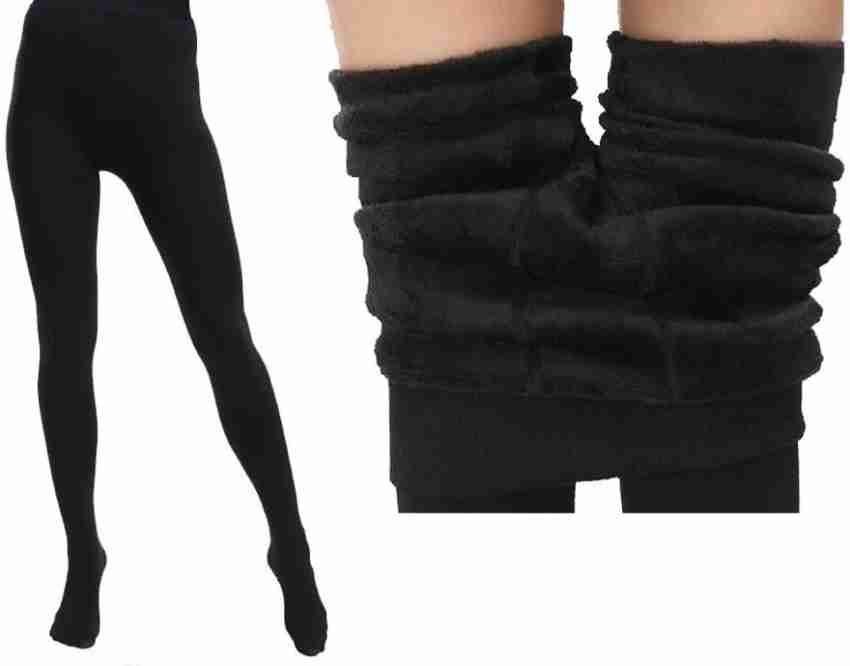 AlexVyan Ankle Length. (24 to 36 Waist) Stretchable Warm Thick Fur