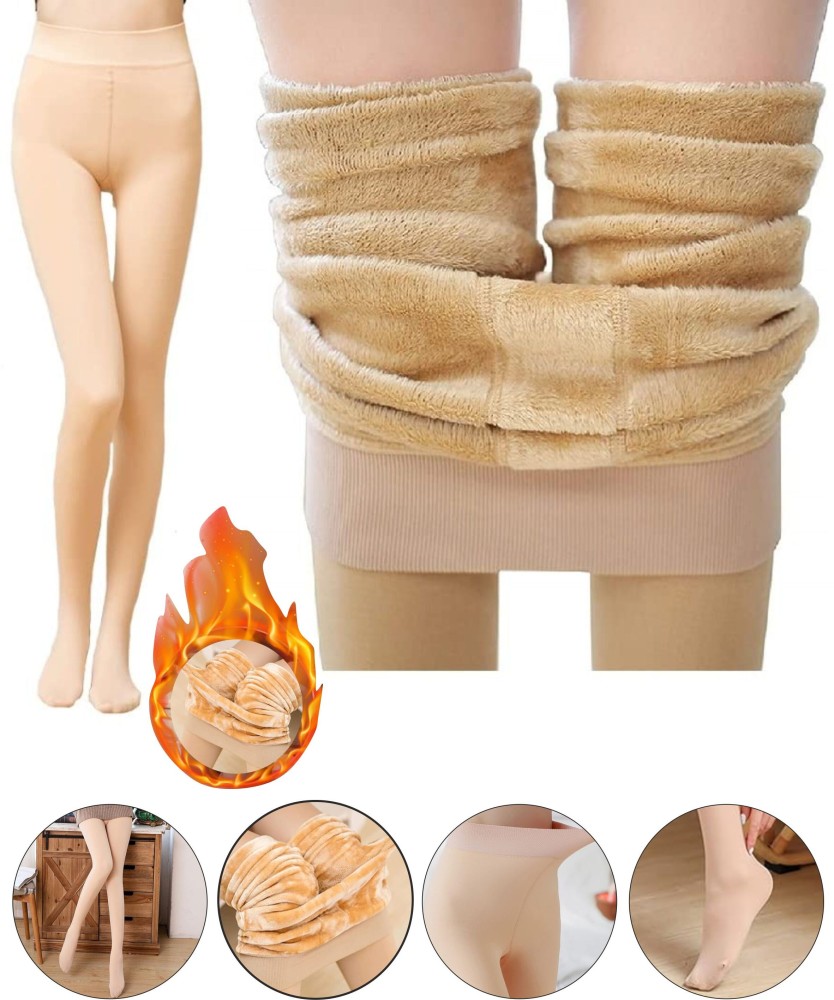 Buy LEBAMI Winter Fleece Lined Tights for Women Warm Fake
