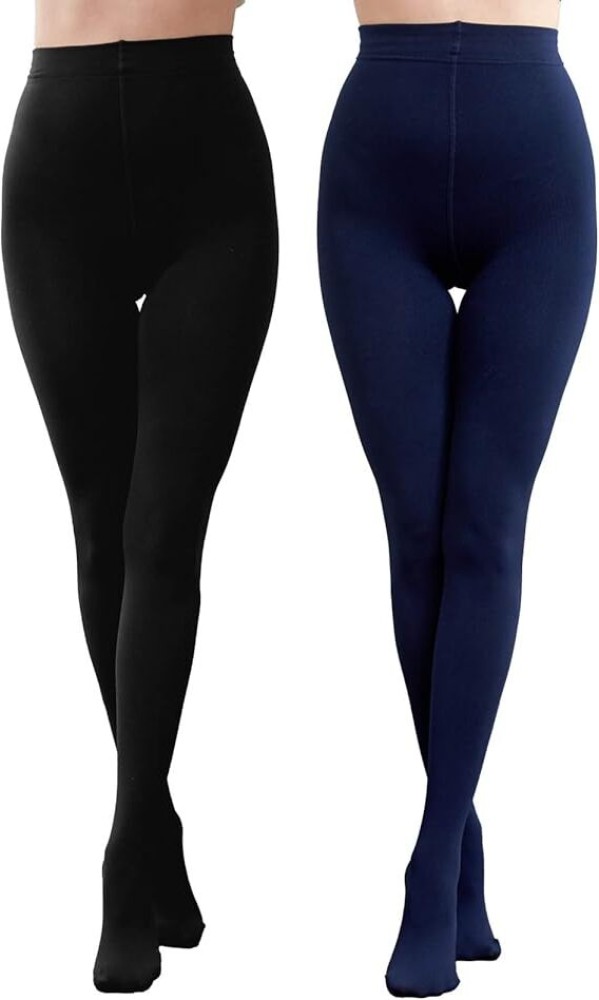 Buy JMT Wear Women Warm Fleece Lined Stockings, Fake Illusion Translucent  Thermal Pantyhose Leggings, Winter Slim Fit Leggings