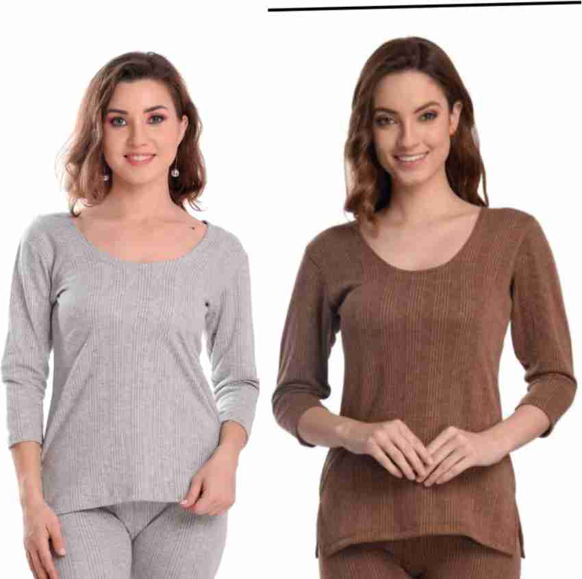 SBS FASHION Women's Thermal Set Poly Cotton Thermal Wear Set for