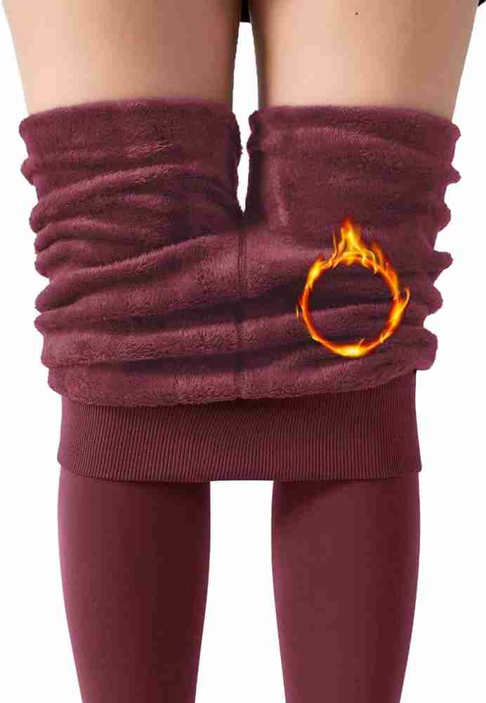 Women's Winter Warm Stretchy Thermal Leggings Pants Fleece Lined