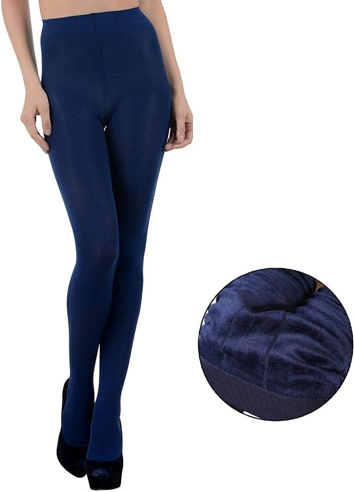 Buy JMT Wear Women Woolen Warm Leggings with Thick Fur Lined (Navy, 28) at