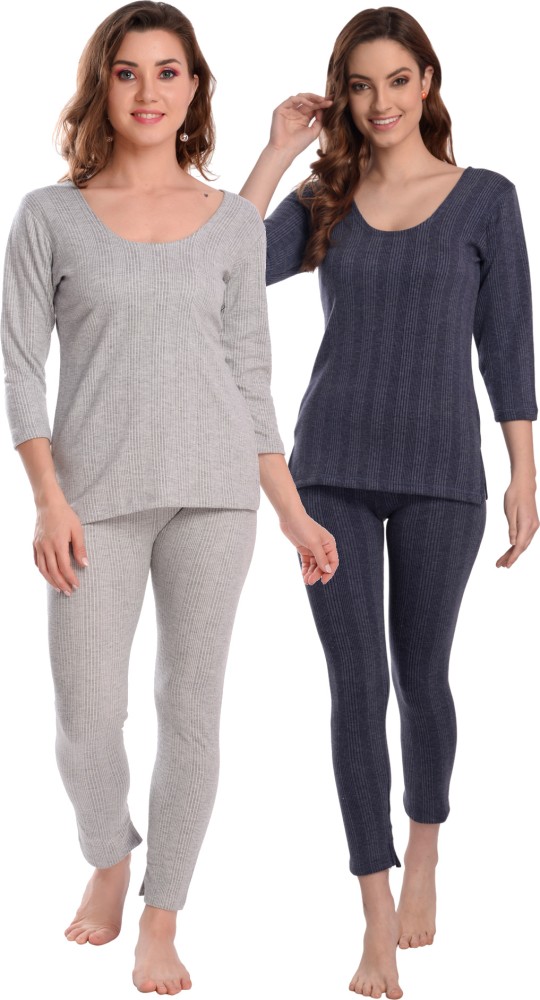 LilySilk Winter Thermal Wear Set for Women Women Top - Pyjama Set