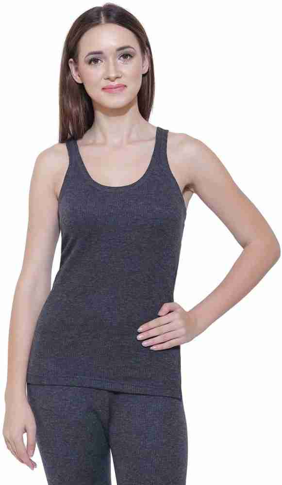 Bodycare Insider Black Solid Thermal Women Top Thermal - Buy