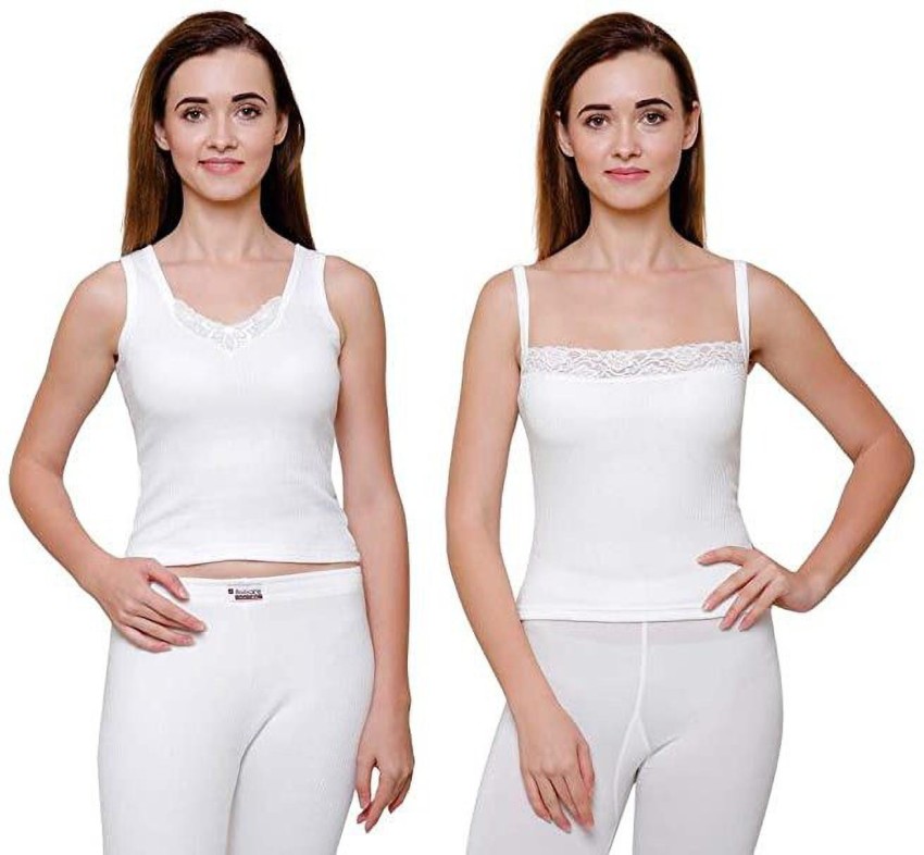 Buy Bodycare Gold Women's White Thermal Bottom White online