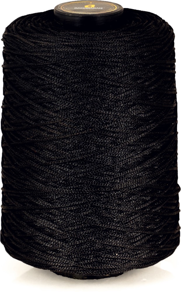 Bobbiny Black PP Knot Rope Macrame Thread Cord Dori 3 mm Soft