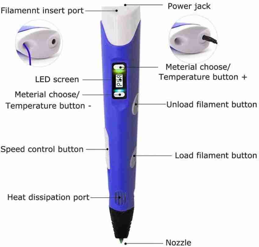 ALPHANZO 3D PEN2 3D Printer Pen Price in India - Buy ALPHANZO 3D PEN2 3D  Printer Pen online at