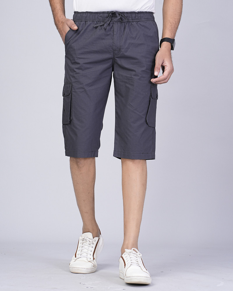 Cargo Sports Solid Men Three Fourths Buy Cargo Sports Solid Men