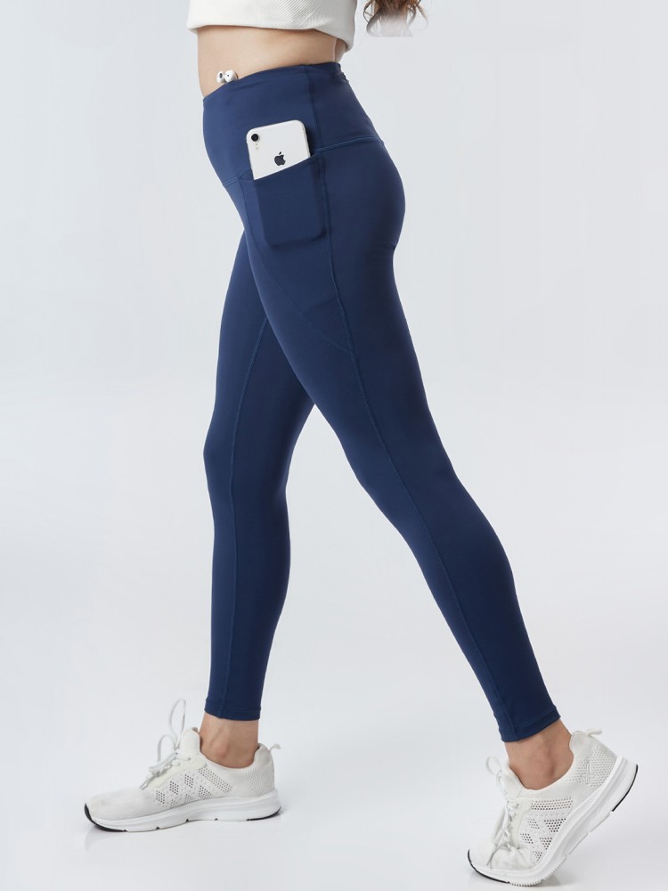 Buy Bliss Club Women Navy The Ultimate Pocket Goals Leggings With