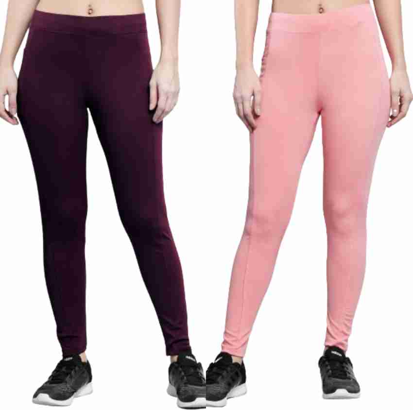 Imperative Gym wear Leggings Ankle Length Workout Color Block Pants |  Stretchable Tights | High Waist Sports Fitness Yoga Track Pants for Girls 