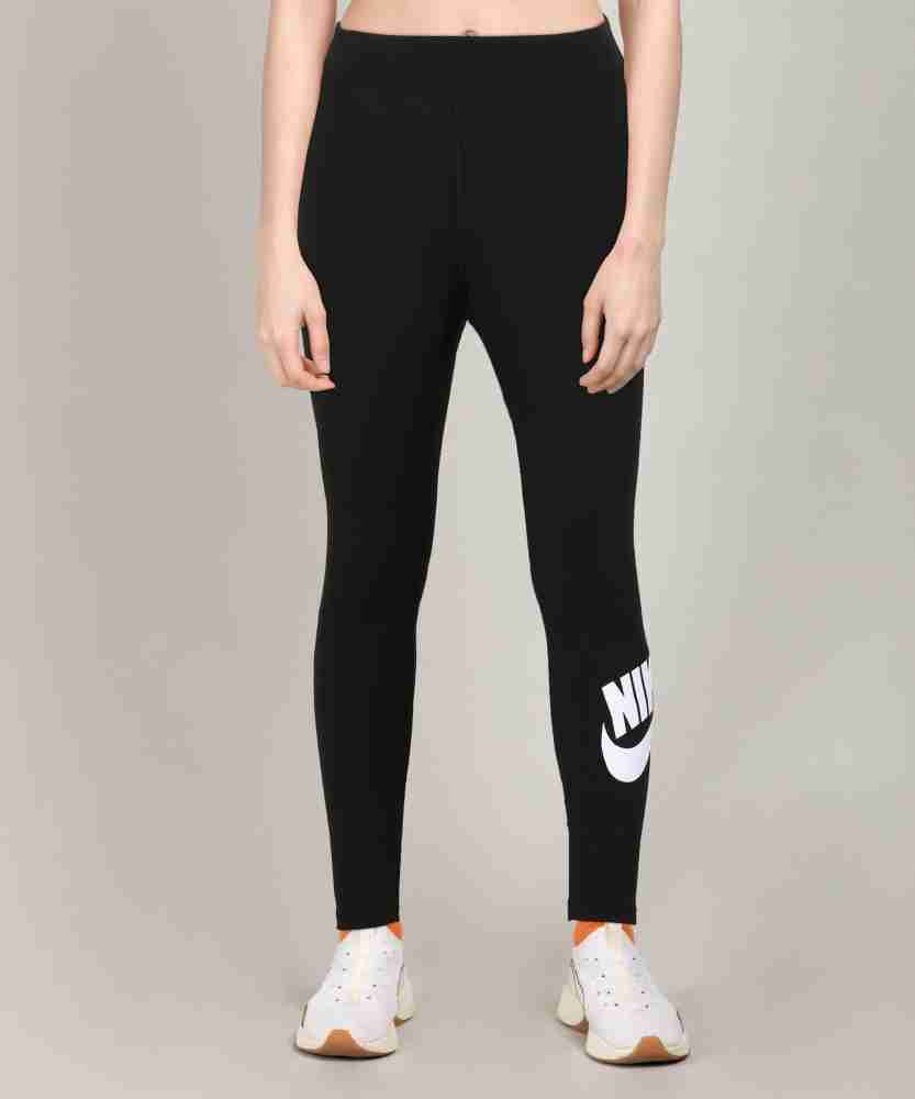 Buy NIKE Solid Women Black Tights Online at Best Prices in India