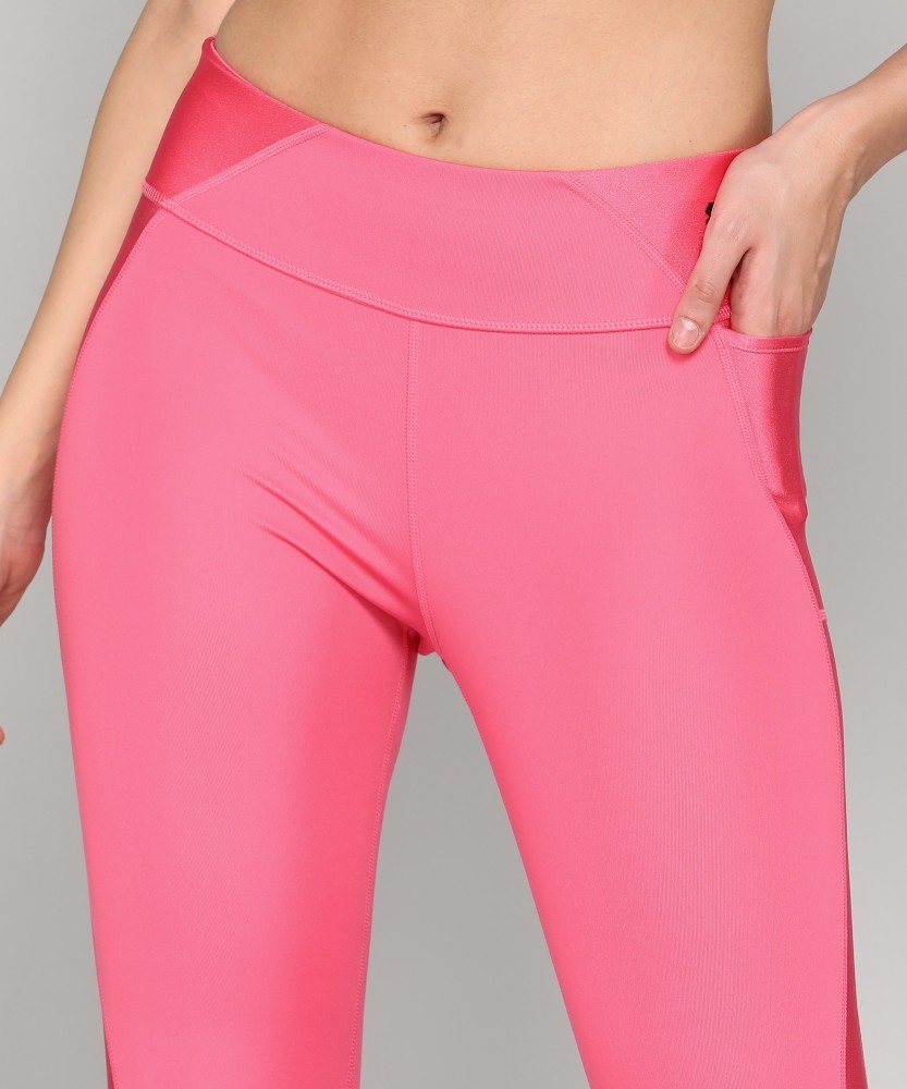 PUMA Solid Women Pink Tights - Buy PUMA Solid Women Pink Tights