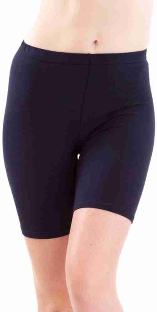 Fashion Line Solid Women Dark Blue Cycling Shorts