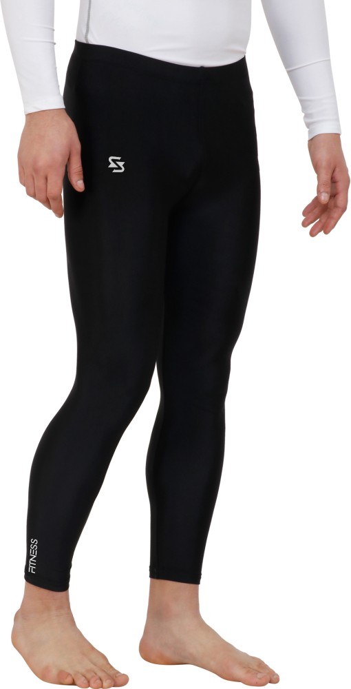 FuaarK Solid Men Black Tights - Buy FuaarK Solid Men Black Tights Online at  Best Prices in India