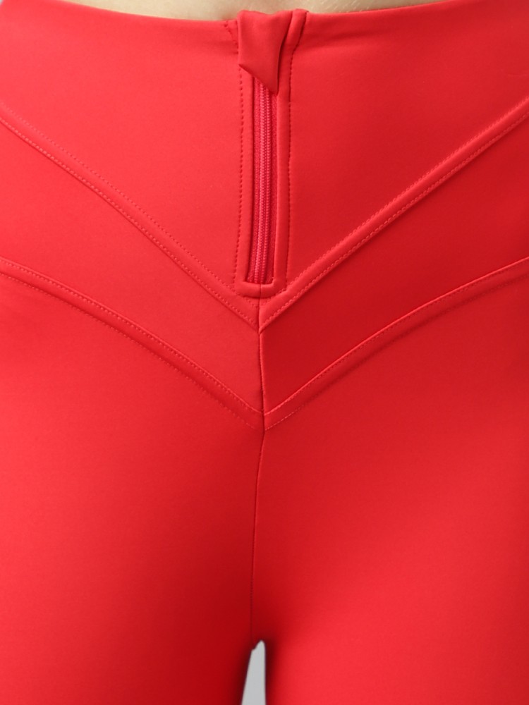 Buy Fitkin Women Red Self Design Sweat Top Online