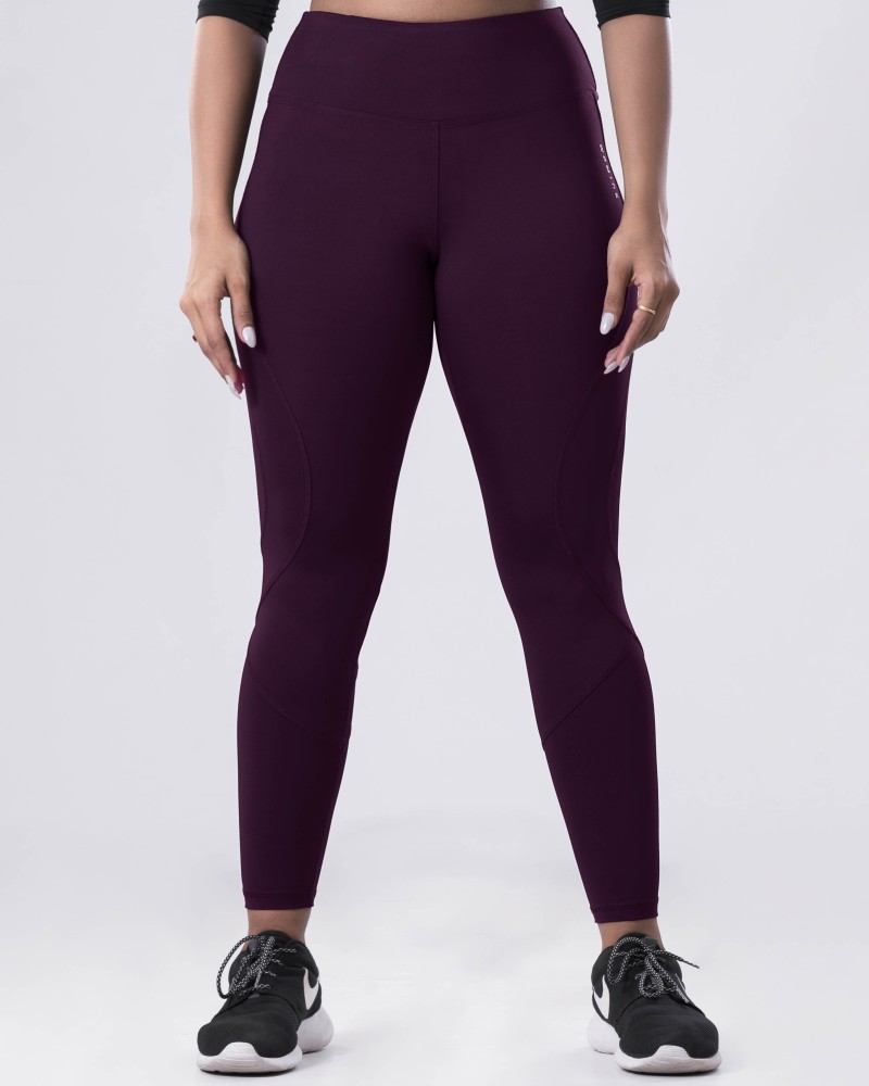 WOMINK Solid Women Maroon Tights - Buy WOMINK Solid Women Maroon