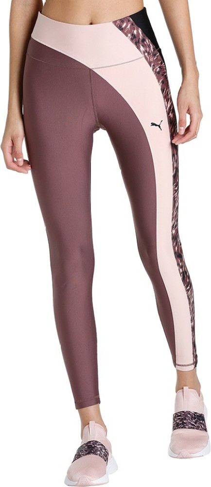 PUMA Color Block Tights Best Color Purple Block Women India Online at Buy PUMA Women - Purple in Prices Tights